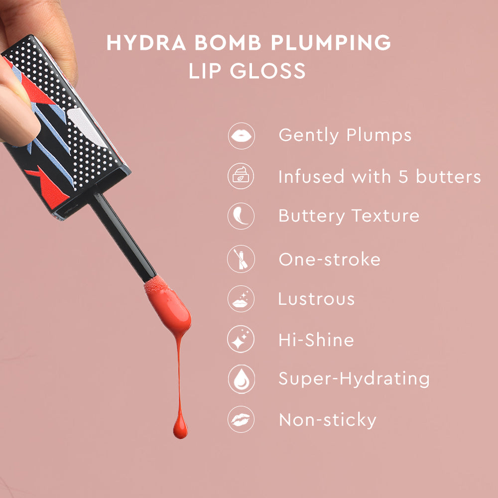 Hydra Bomb Plumping Lip Gloss - Peach Crush 02Peach Crush 02