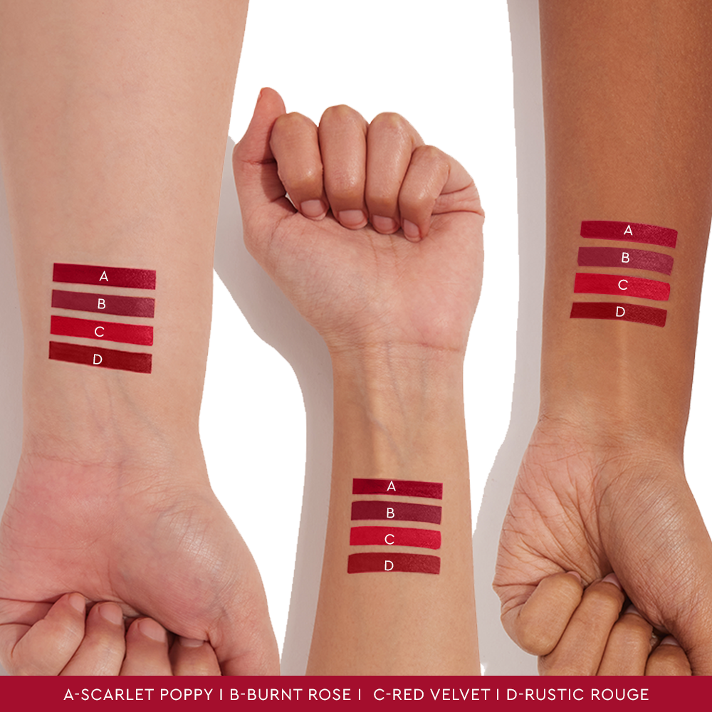 Four Play Non-Stop Airy Matte Liquid Lip - Dominant Red QuadDominant Red Quad