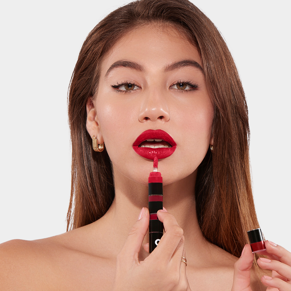 Four Play Non-Stop Airy Matte Liquid Lip - Dominant Red QuadDominant Red Quad