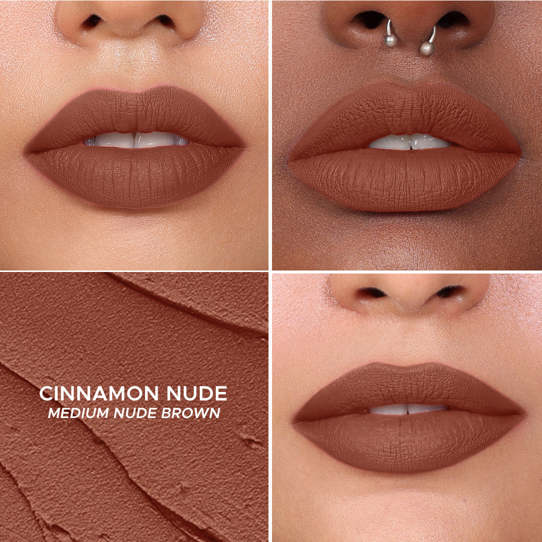 Non-stop Airy Matte Liquid Lipstick - Coral Pink 21Cinnamon Nude 17