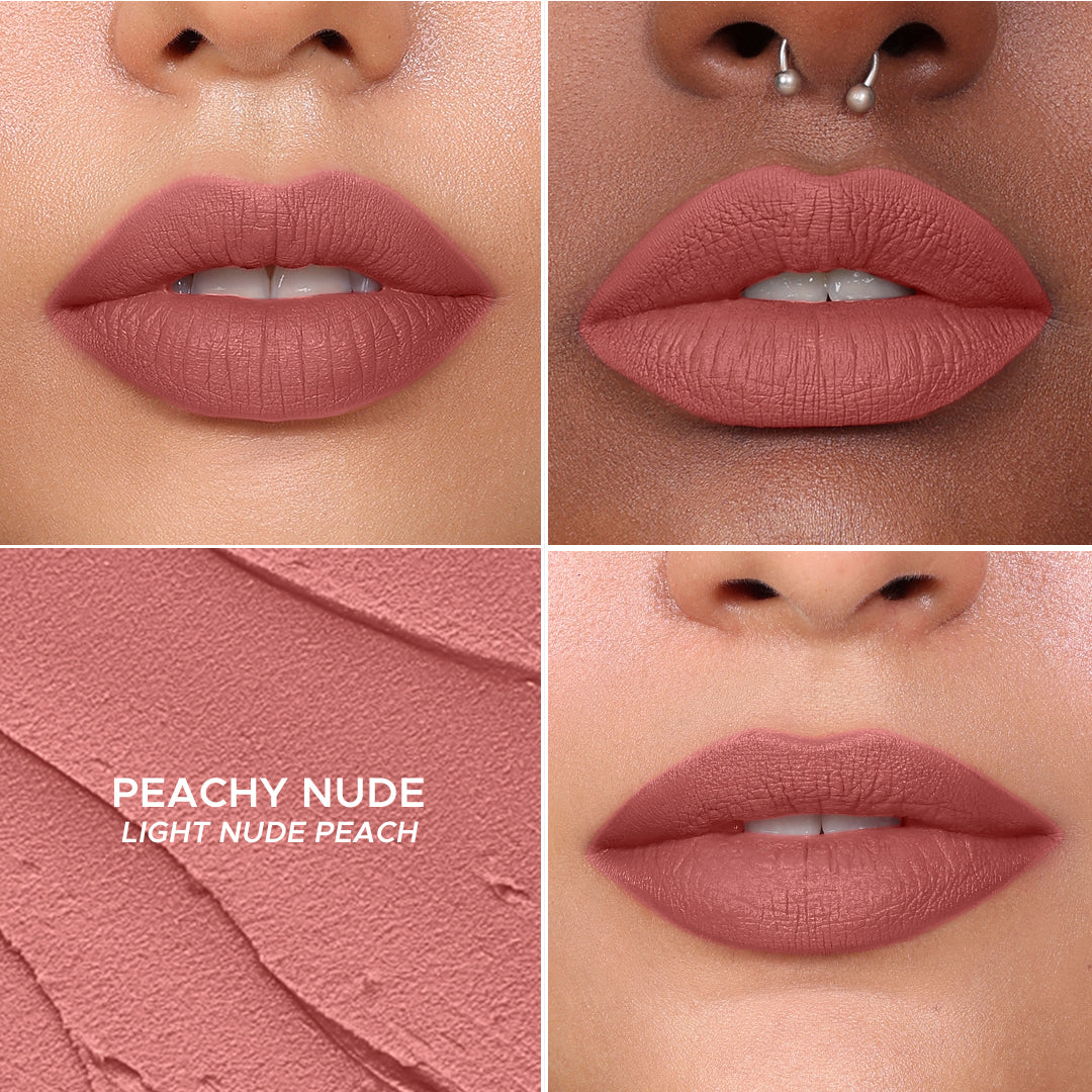 Non-stop Airy Matte Liquid Lipstick - Coral Pink 21Peachy Nude 19