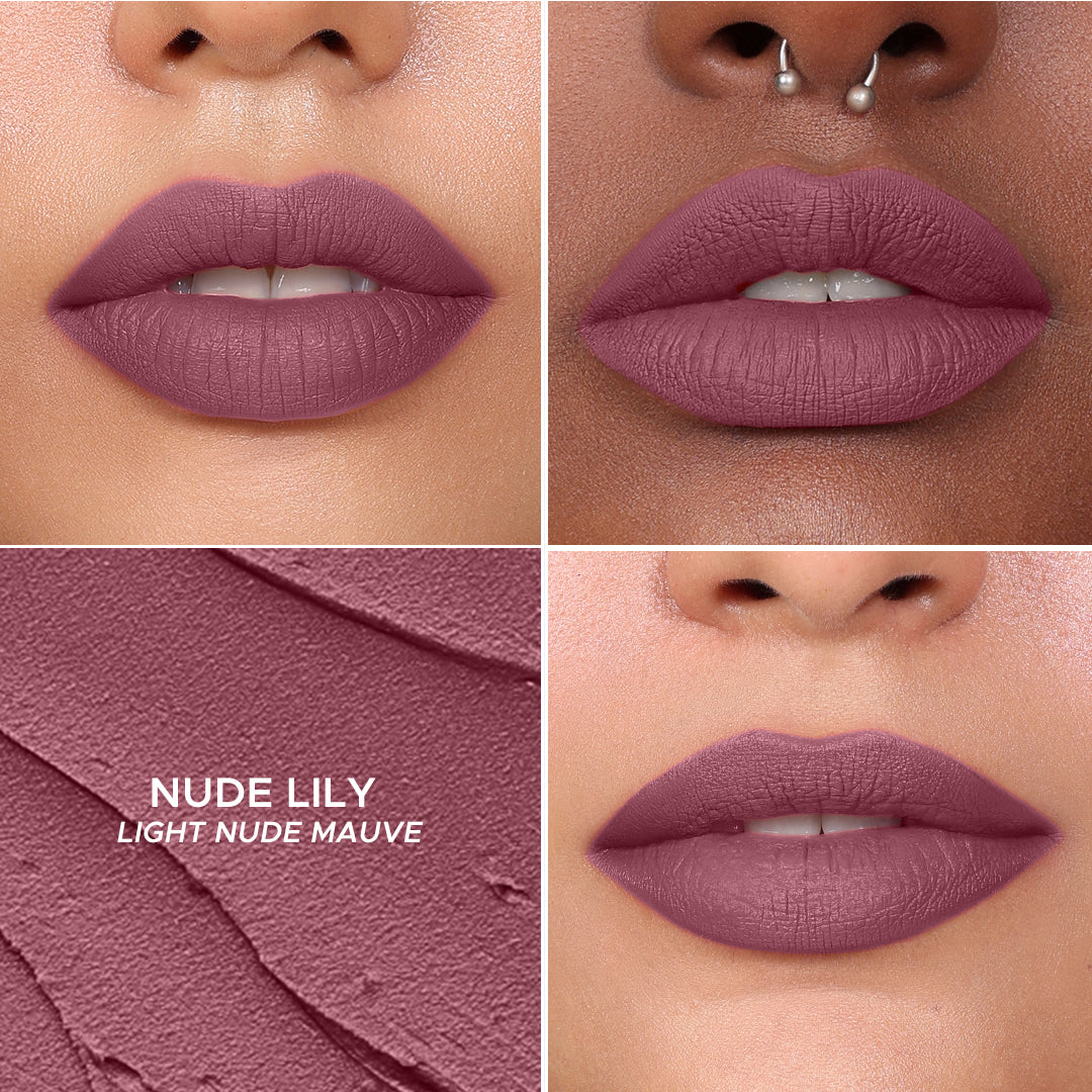Non-stop Airy Matte Liquid Lipstick - Coral Pink 21Nude Lily 20
