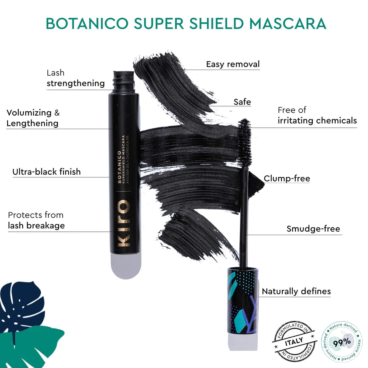 KIRO Botanico Super Shield Mascarafor Indian skintoneCarbon Black 01