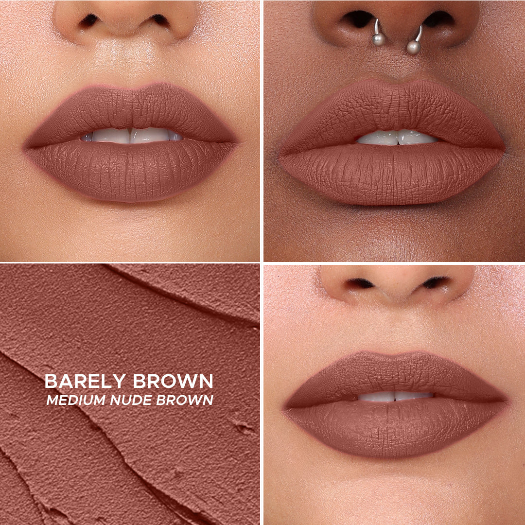 Non-stop Airy Matte Liquid Lipstick - Coral Pink 21Barely Brown 29