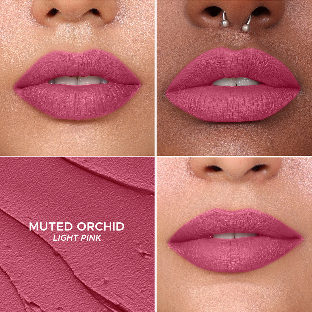 Non-stop Airy Matte Liquid Lipstick - Coral Pink 21Muted Orchid 30