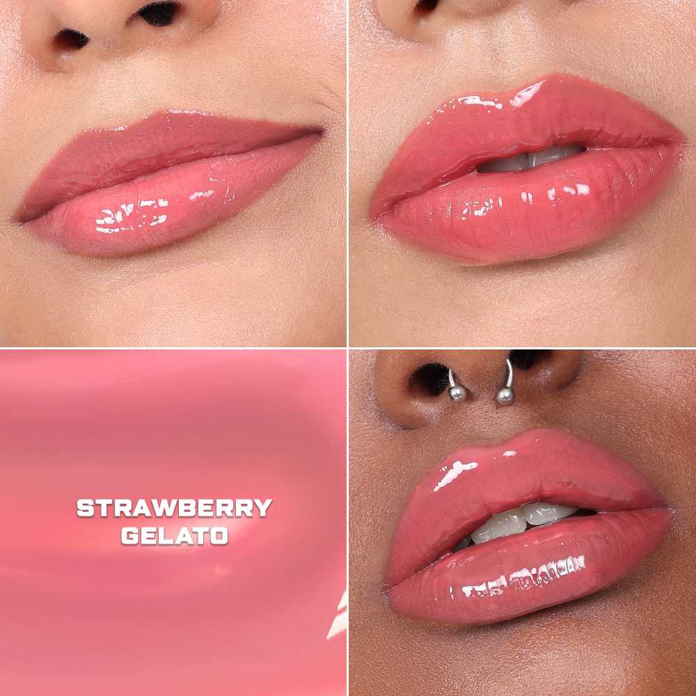 Ceramide Drip Tinted Lip Glaze - Strawberry Gelato 01Strawberry Gelato 01 (Coral Pink)