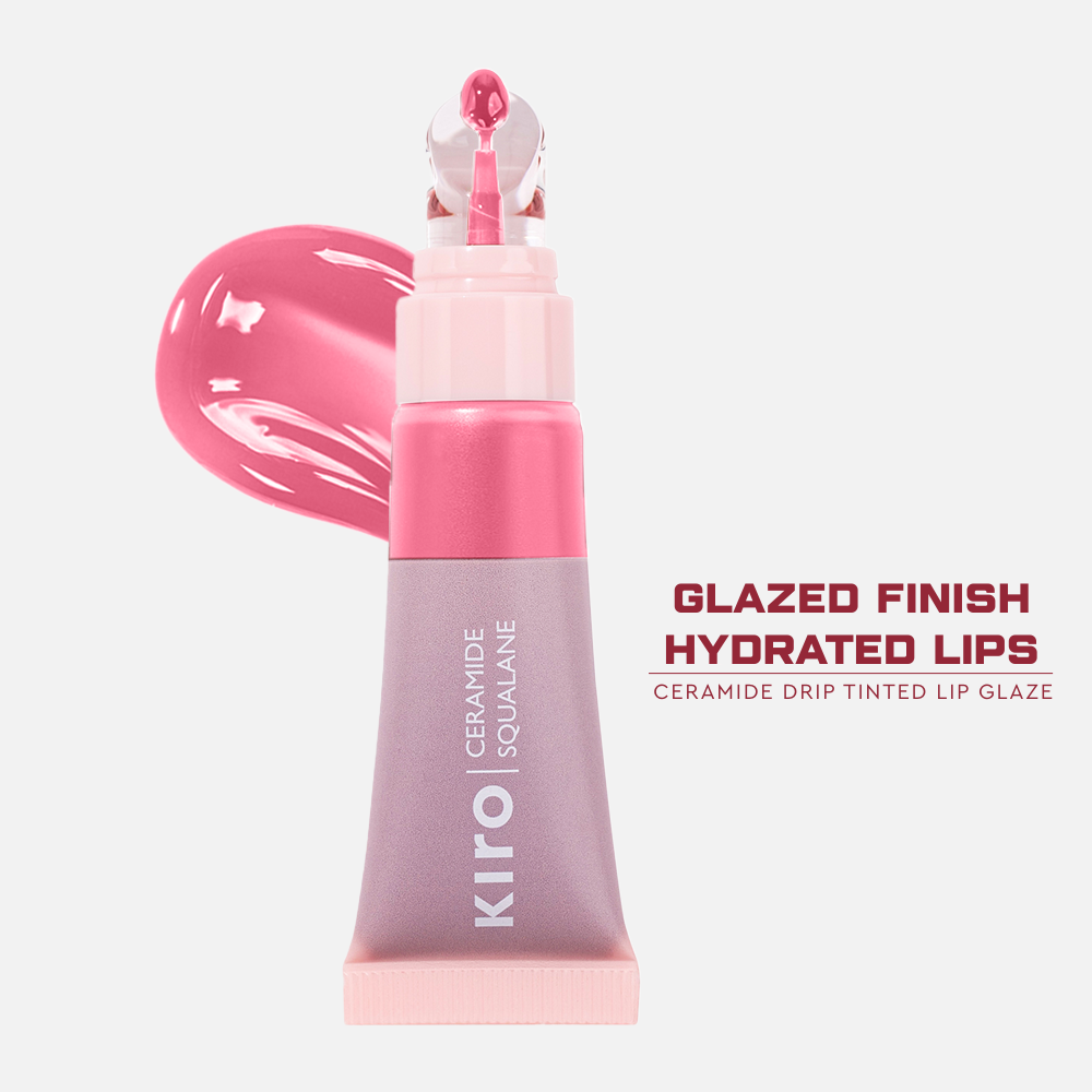 Ceramide Drip Tinted Lip Glaze - Strawberry Gelato 01