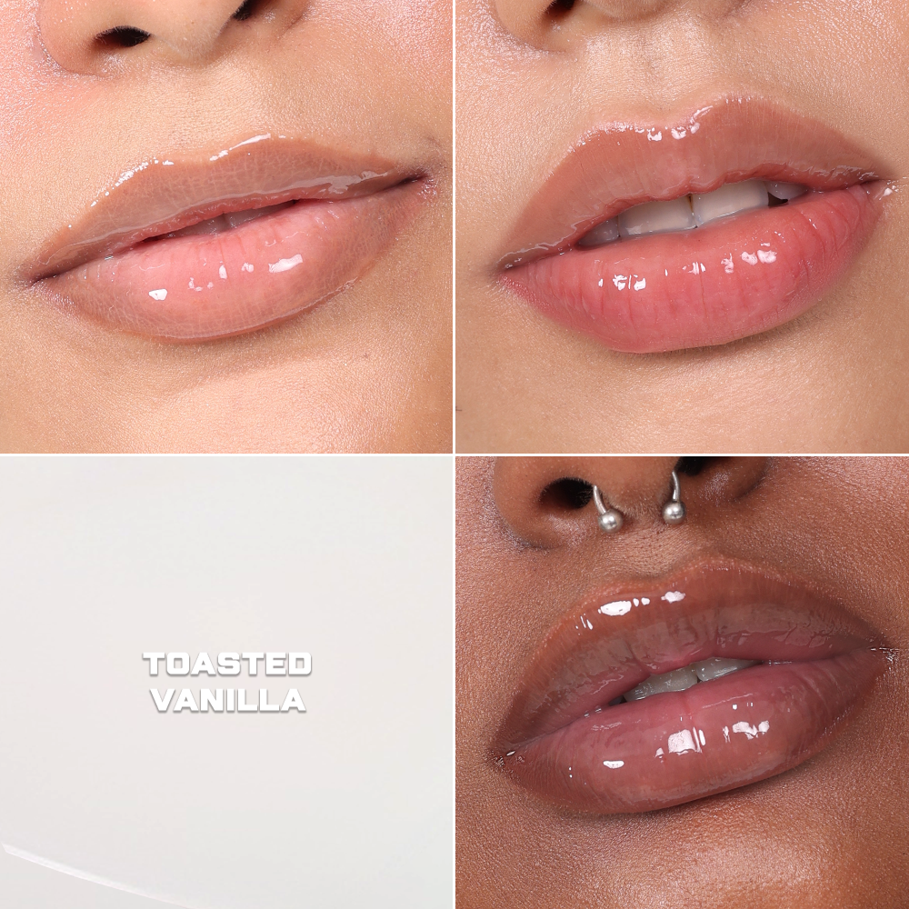 Ceramide Drip Tinted Lip Glaze - Strawberry Gelato 01Toasted Vanilla 02 (Clear)