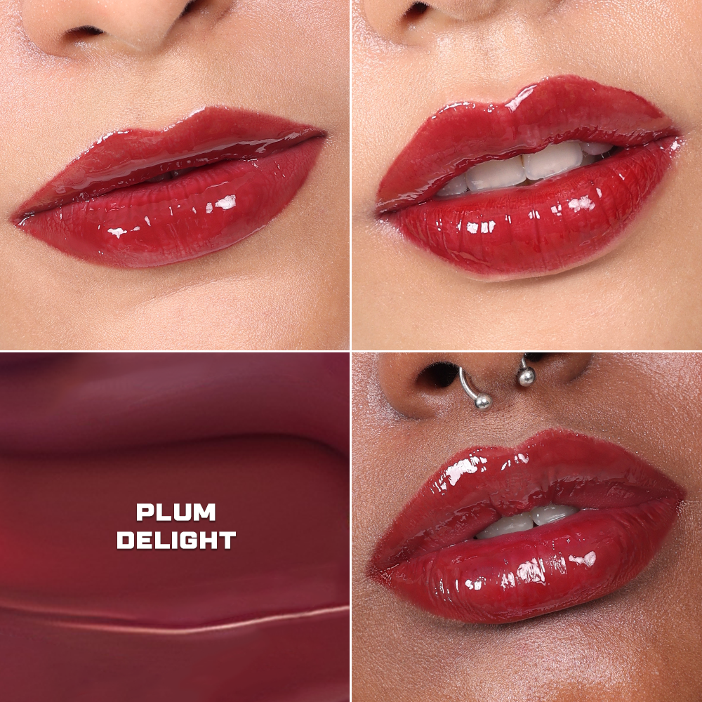 Ceramide Drip Tinted Lip Glaze - Strawberry Gelato 01Plum Delight 07 (Plum)