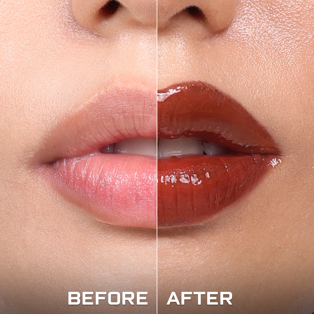 Ceramide Drip Tinted Lip Glaze - Strawberry Gelato 01Choco Melt 06 (Brown)