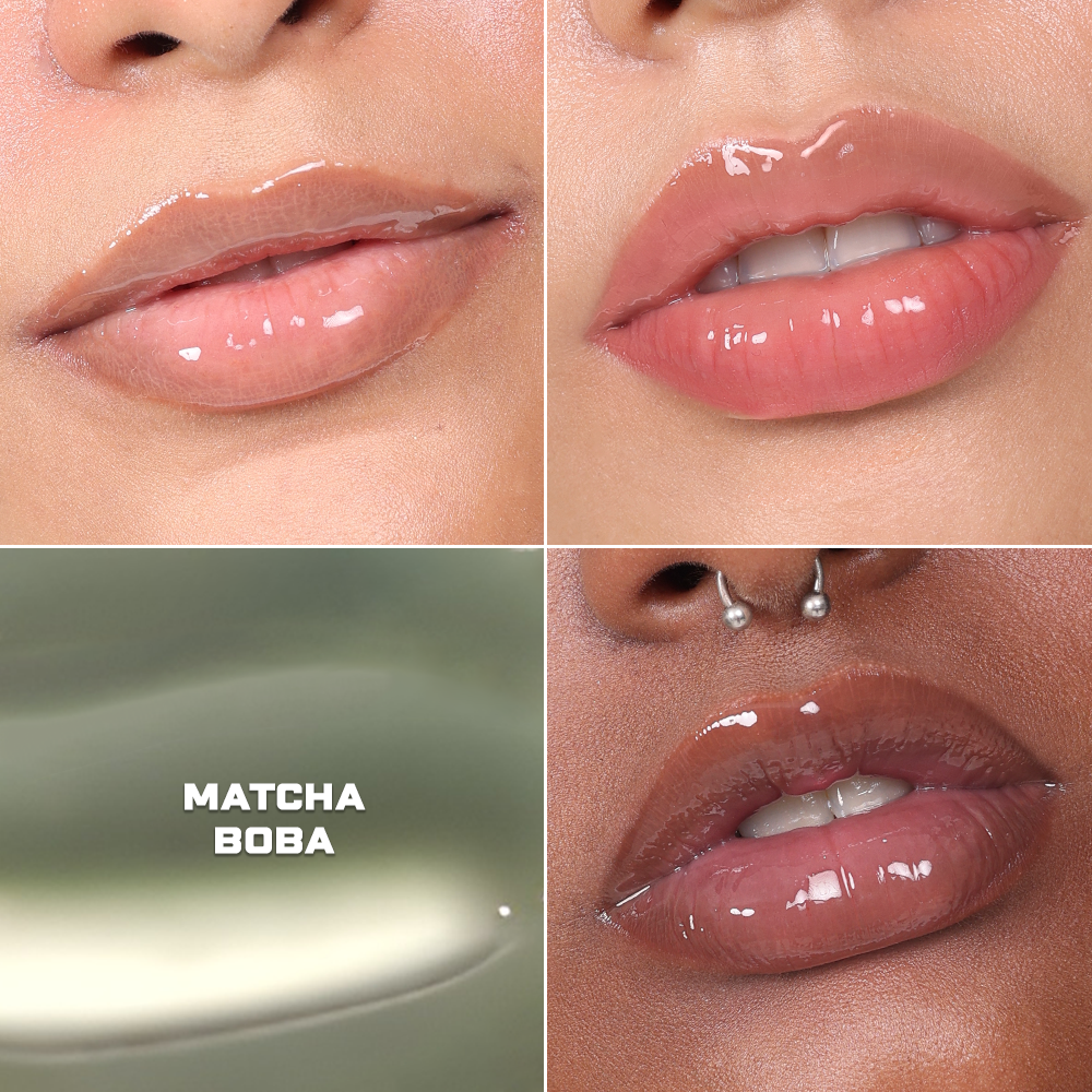 Ceramide Drip Tinted Lip Glaze - Strawberry Gelato 01Matcha Boba 09 (Green)