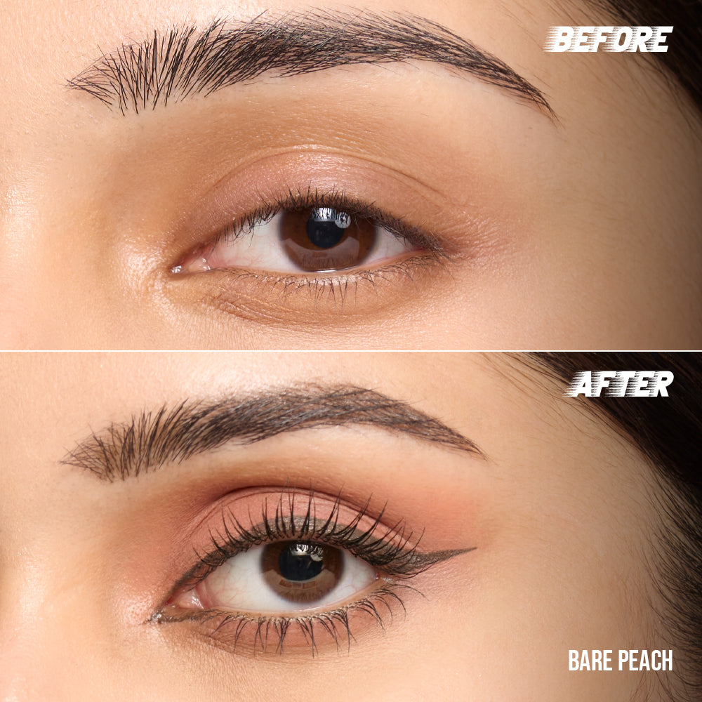 Liquid pen soft waterproof EyeLiner pencil features showing imageBare Peach Matte Trio 01