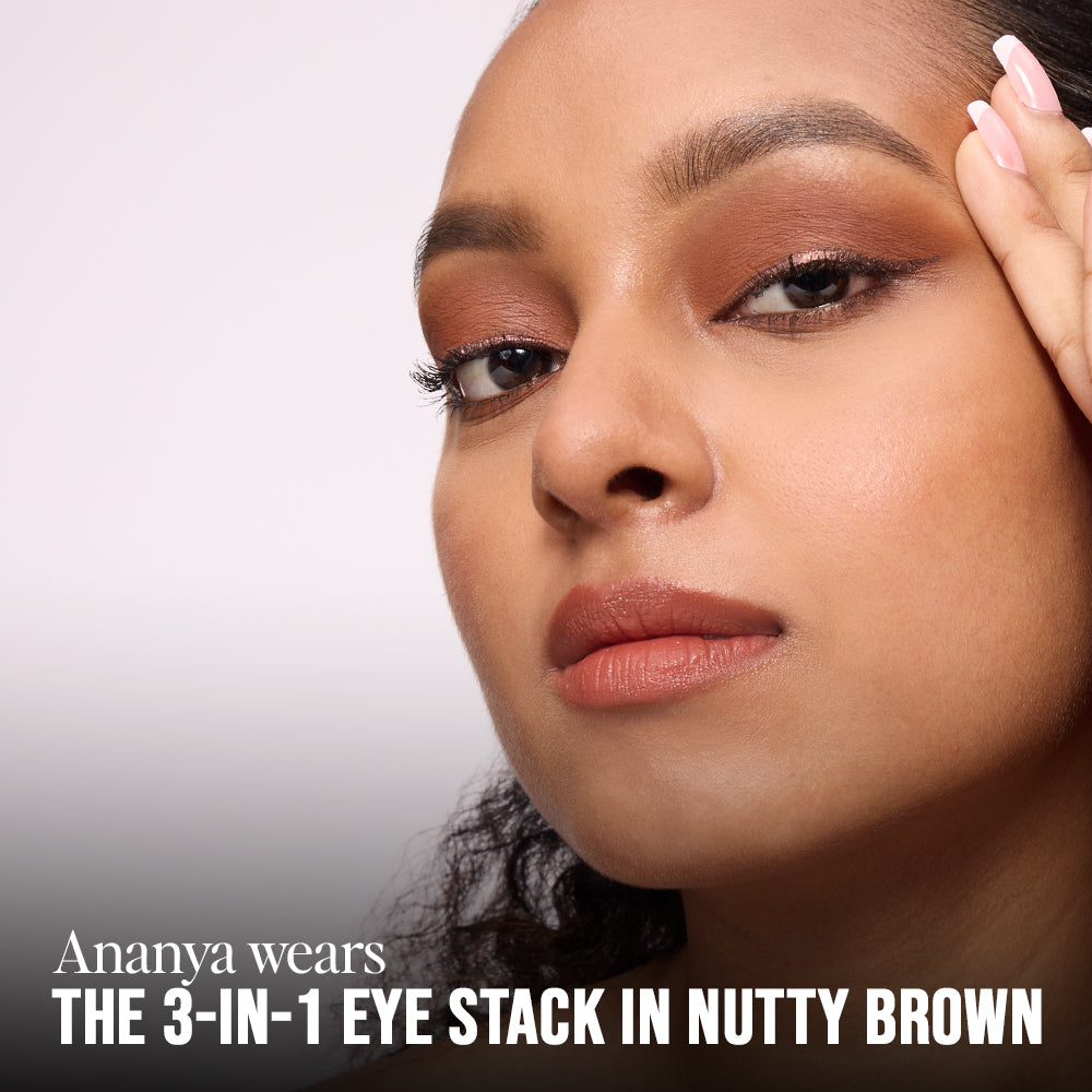 3 in 1 Eye Stack - Eyeshadow + Eyeliner + Mascara - Nutty Brown Matte & Metallic Trio 02Nutty Brown Matte & Metallic Trio 02