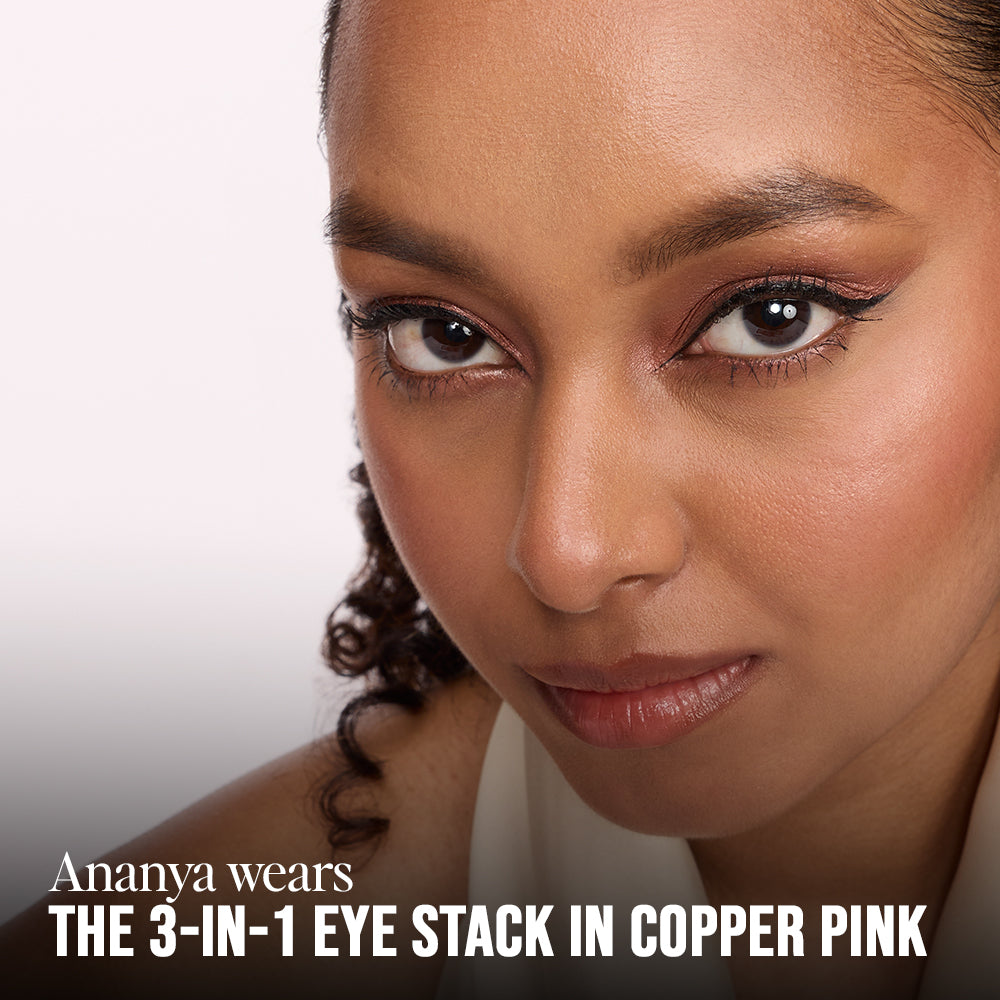 3 in 1 Eye Stack - Eyeshadow + Eyeliner + Mascara - Copper Pink Metallic & Matte Trio 03Copper Pink Metallic & Matte Trio 03