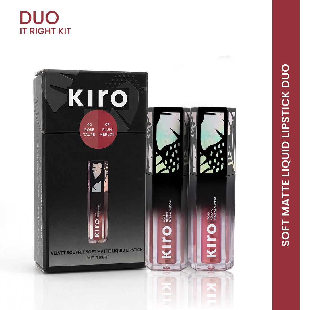  Velvet Souffle Soft Matte Liquid Lipstick Duo It Right