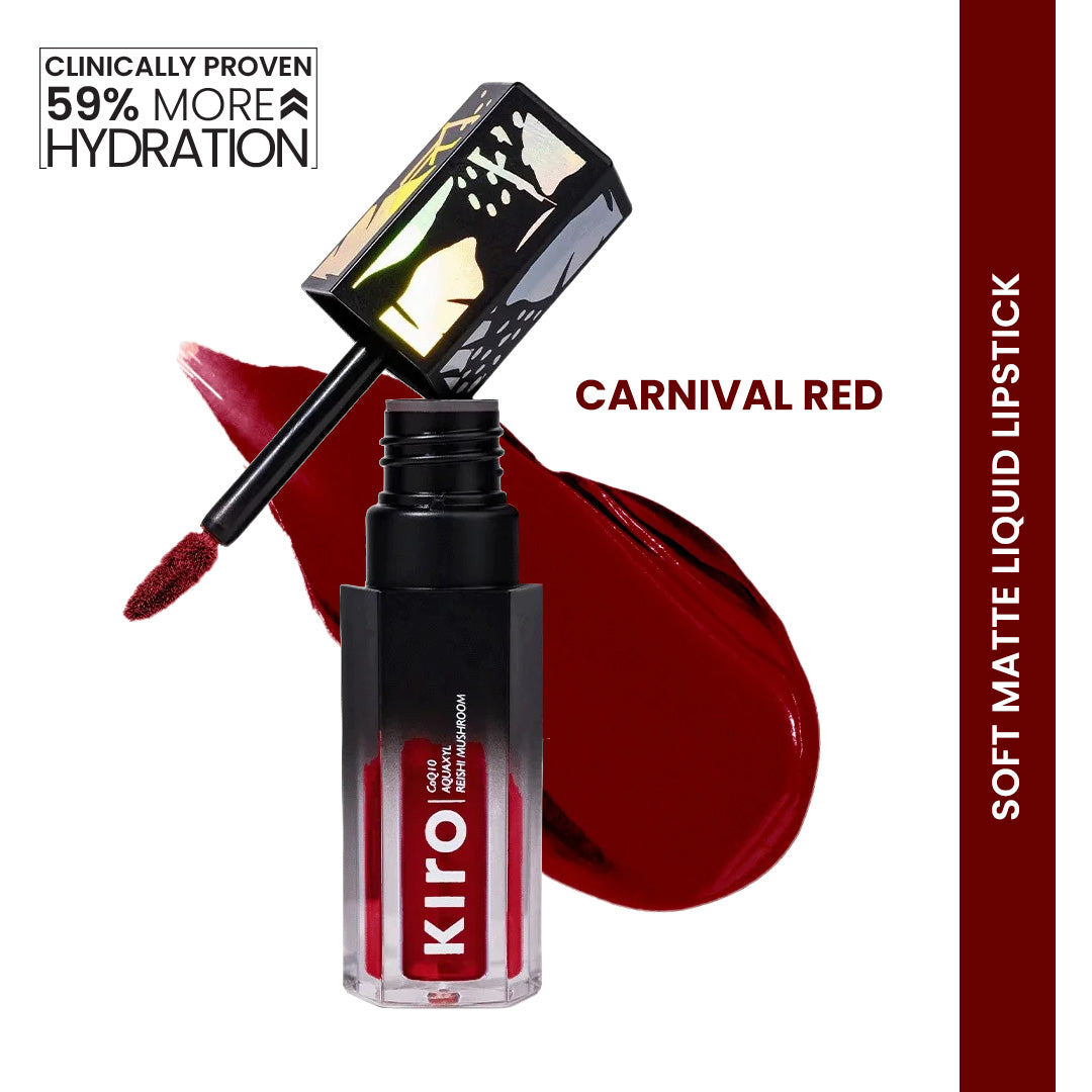 Velvet Soufflé Soft Matte Liquid Lipstick - Carnival Red 15