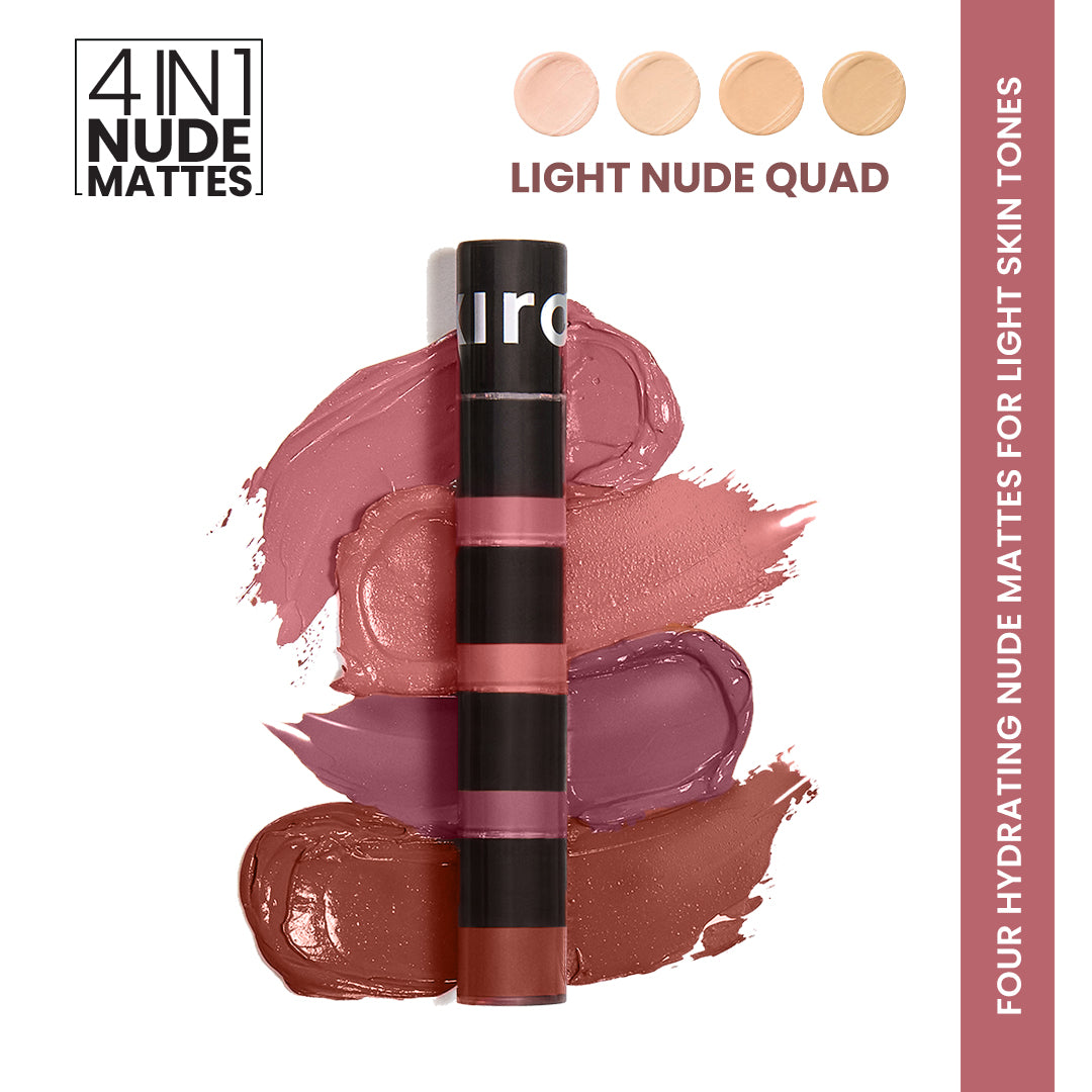 Four Play Non-Stop Airy Matte Liquid Lip - Light Nude Quad