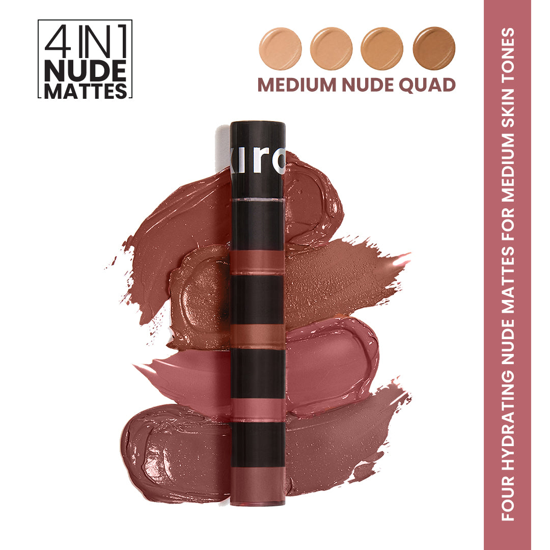 Four Play Non-Stop Airy Matte Liquid Lip - Medium Nude Quad