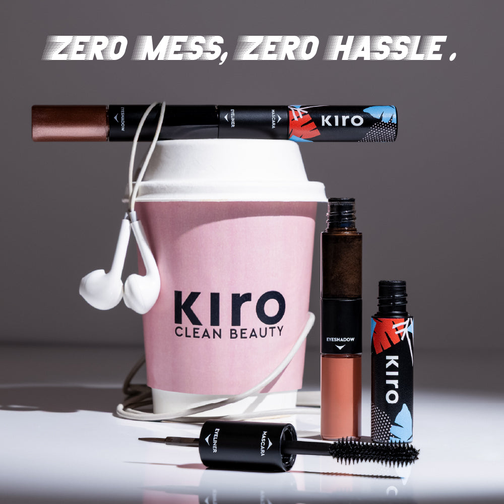 Azure Blue 03 Swatch Liquid Pen Eyeliner Waterproof soft- matte EyelinerBare Peach Matte Trio 01