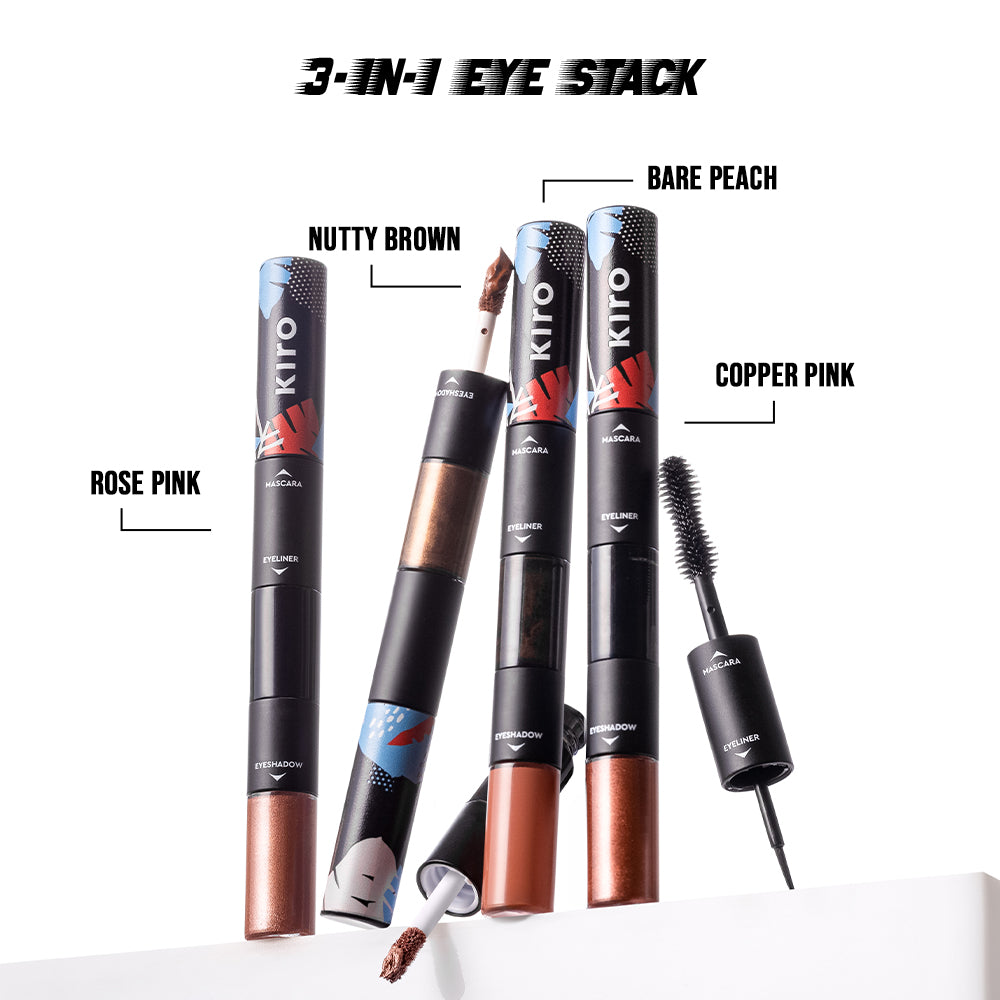 Azure Blue 03 Liquid Pen Eyeliner Waterproof soft- matte EyelinerBare Peach Matte Trio 01