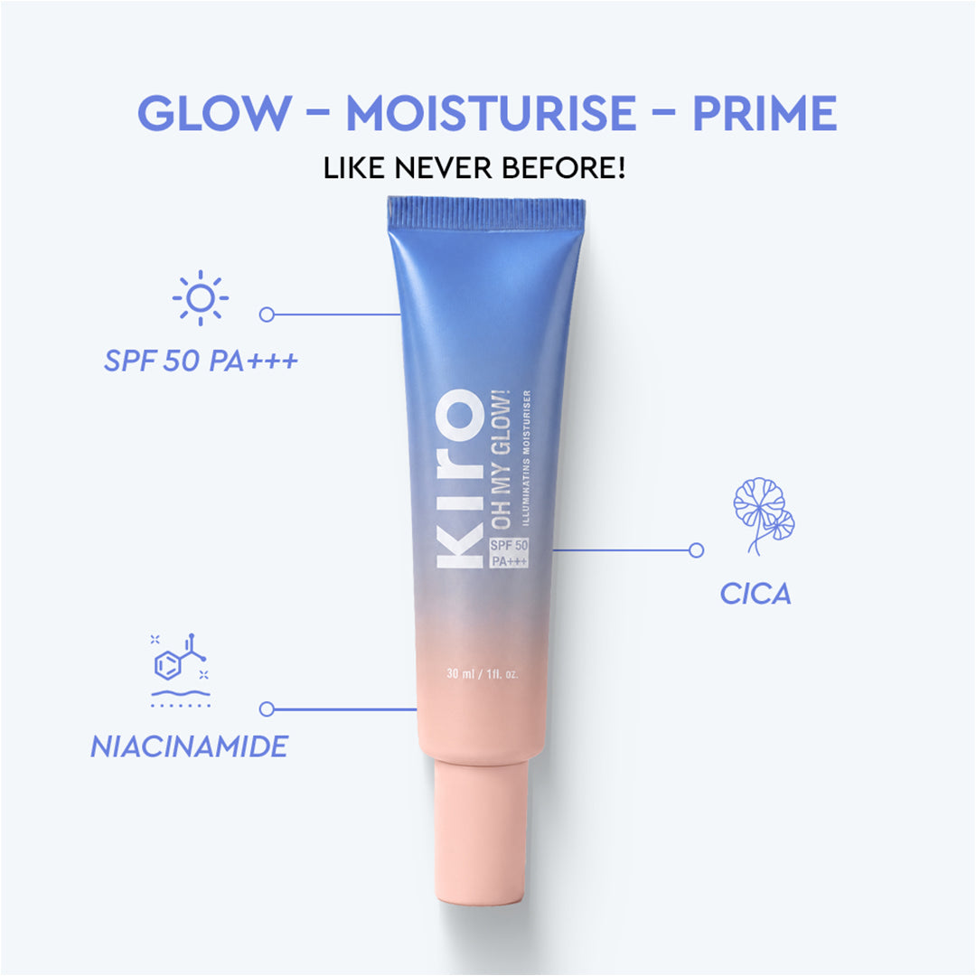 Oh My Glow! Illuminating Moisturiser with SPF 50 PA+++ - Pink HaloPink Halo