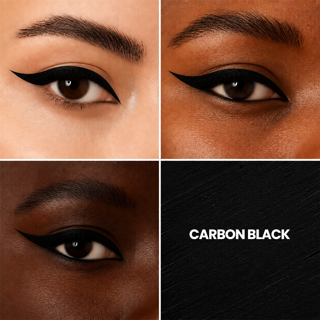 Carbon Black 01 Swatch Liquid Pen Eyeliner Waterproof soft- matte EyelinerCarbon Black 01