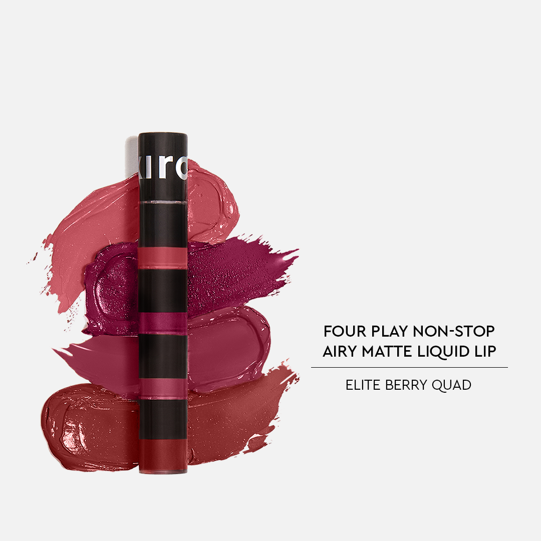 Four Play Non-Stop Airy Matte Liquid Lip - Elite Berry Quad