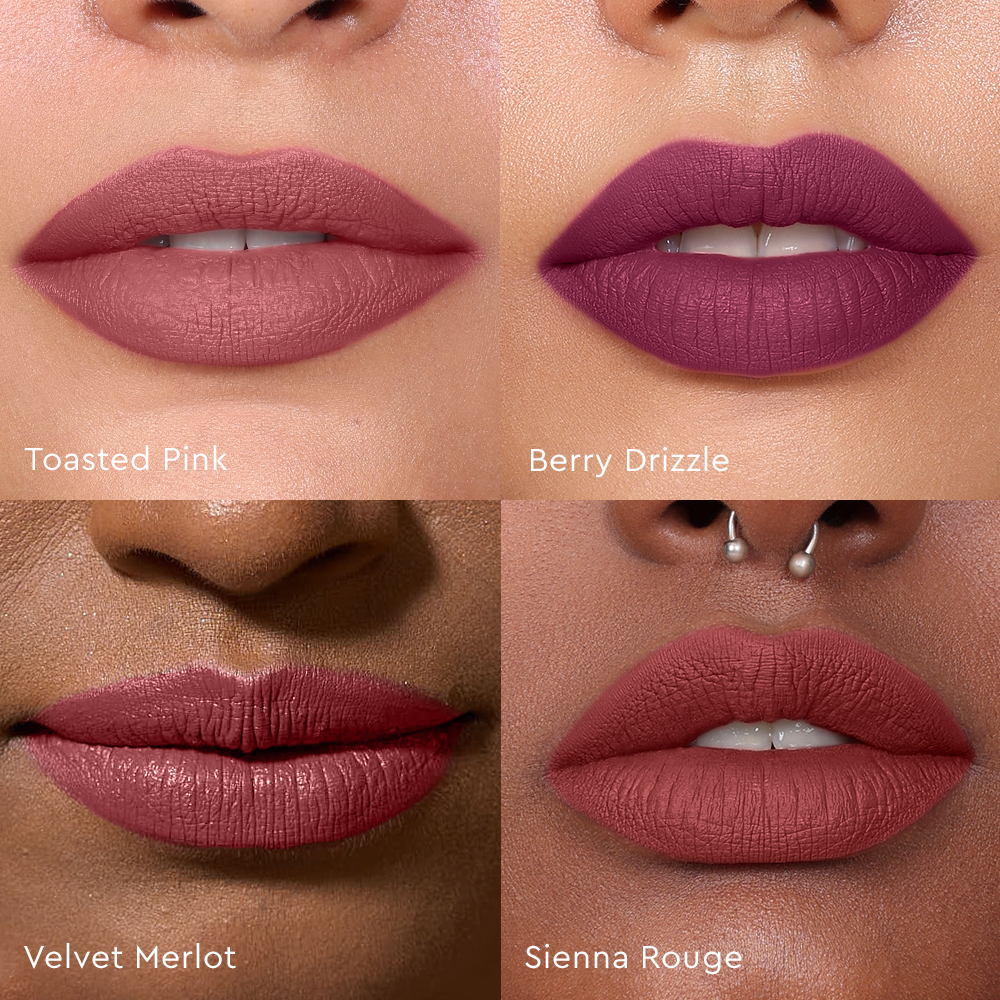 Four Play Non-Stop Airy Matte Liquid Lip - Elite Berry quadElite Berry Quad