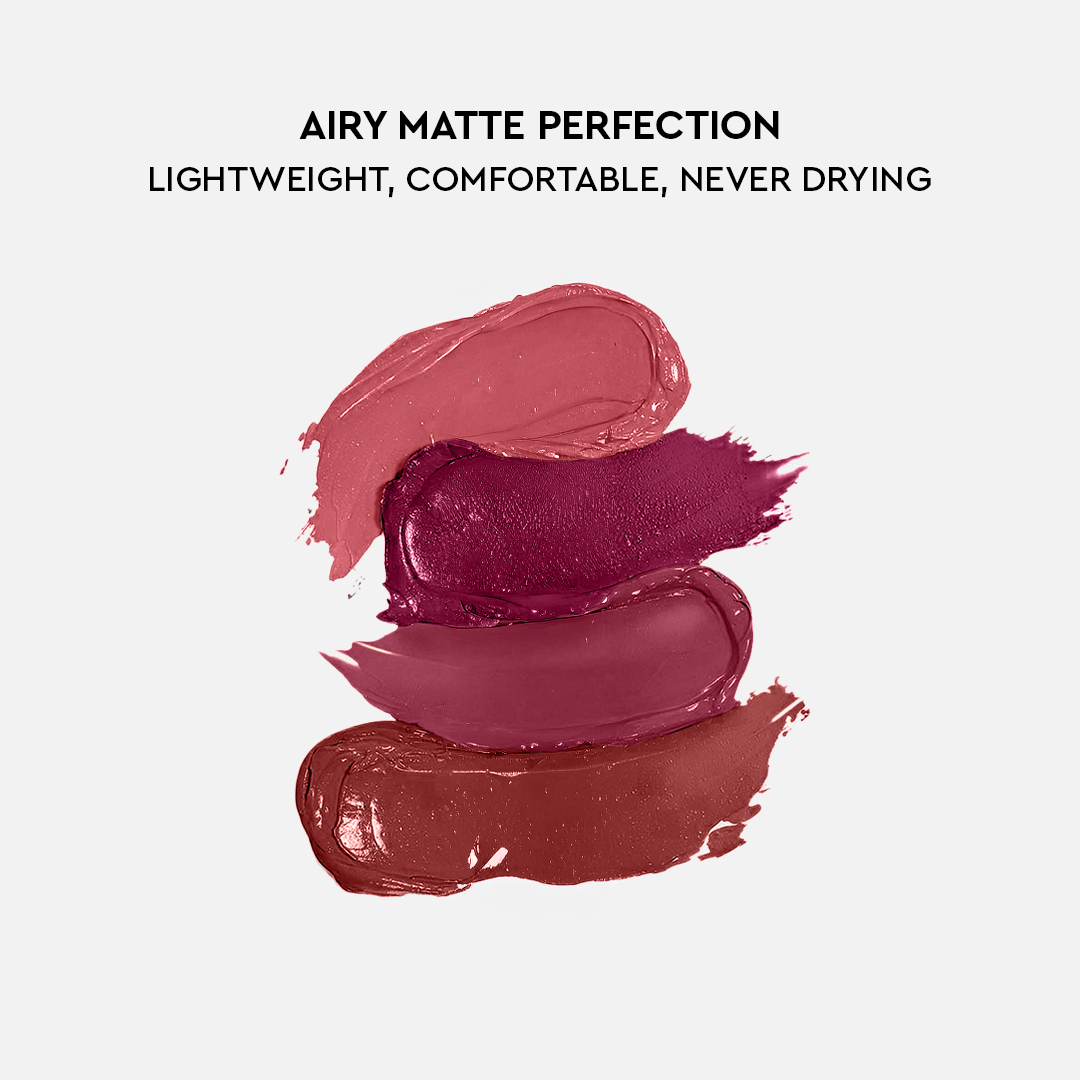 Four Play Non-Stop Airy Matte Liquid Lip - Elite Berry quadElite Berry Quad