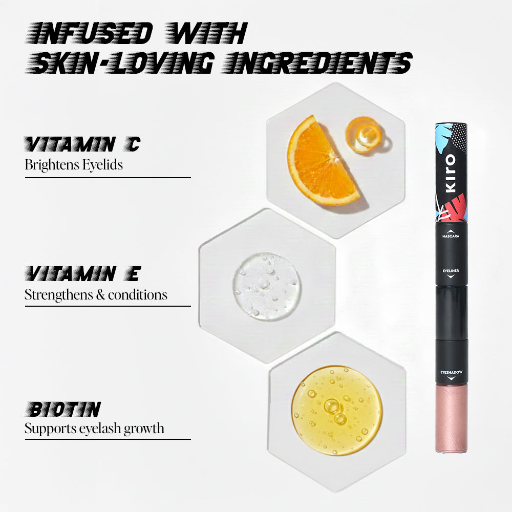 Azure Blue 03 Liquid Pen Eyeliner Waterproof soft- matte EyelinerBare Peach Matte Trio 01