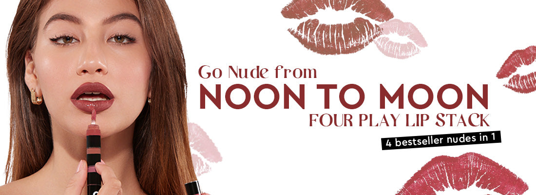 Buy Four-play non-stop airy matte liquid lip and get gel kajal for free.