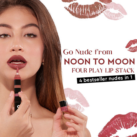 Buy Four-play non-stop airy matte liquid lip and get gel kajal for free.