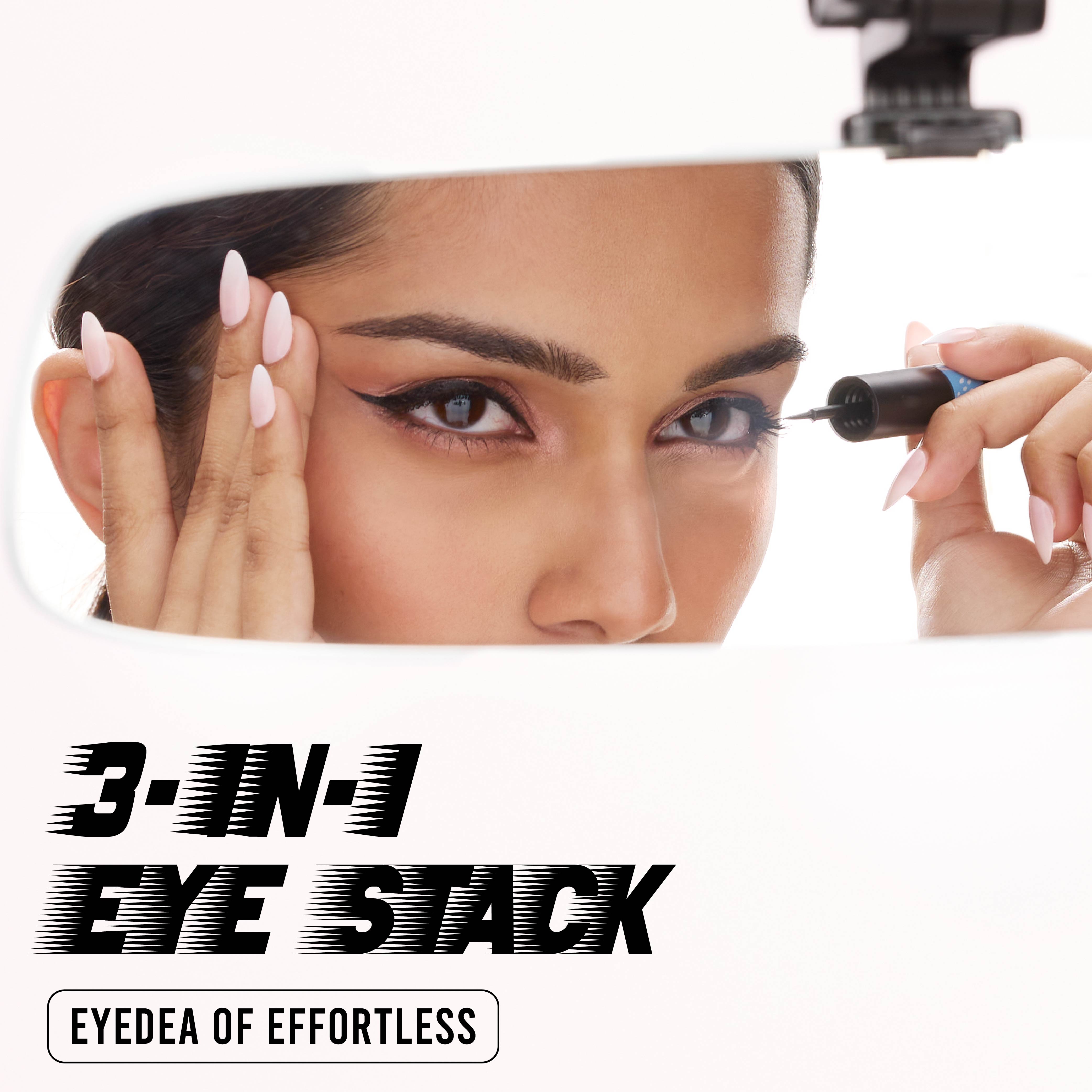 Azure Blue 03 Liquid Pen Eyeliner Waterproof soft- matte EyelinerBare Peach Matte Trio 01