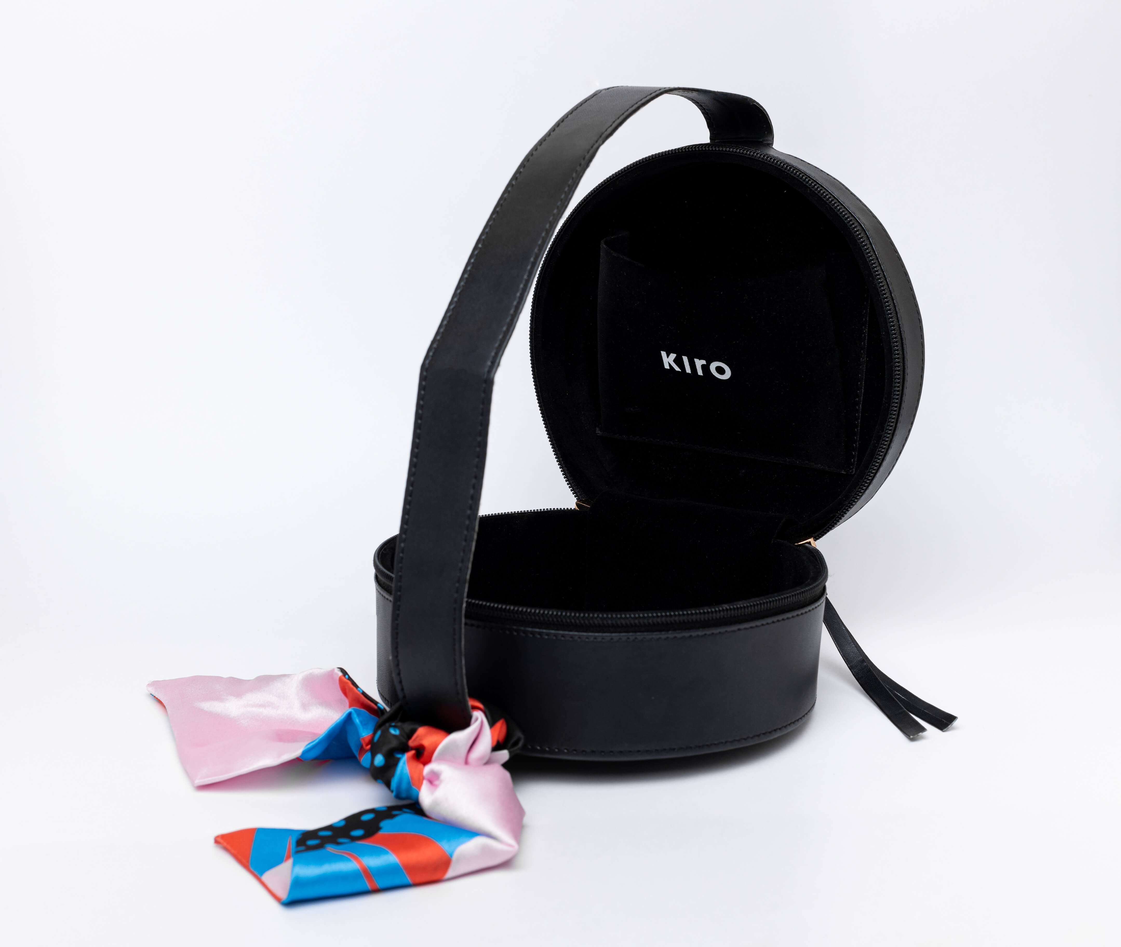 Kiro Vegan Leather Bag - Black shade  Black