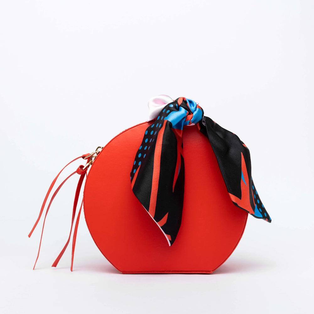 Kiro Vegan Leather Bag - Red shade  Red