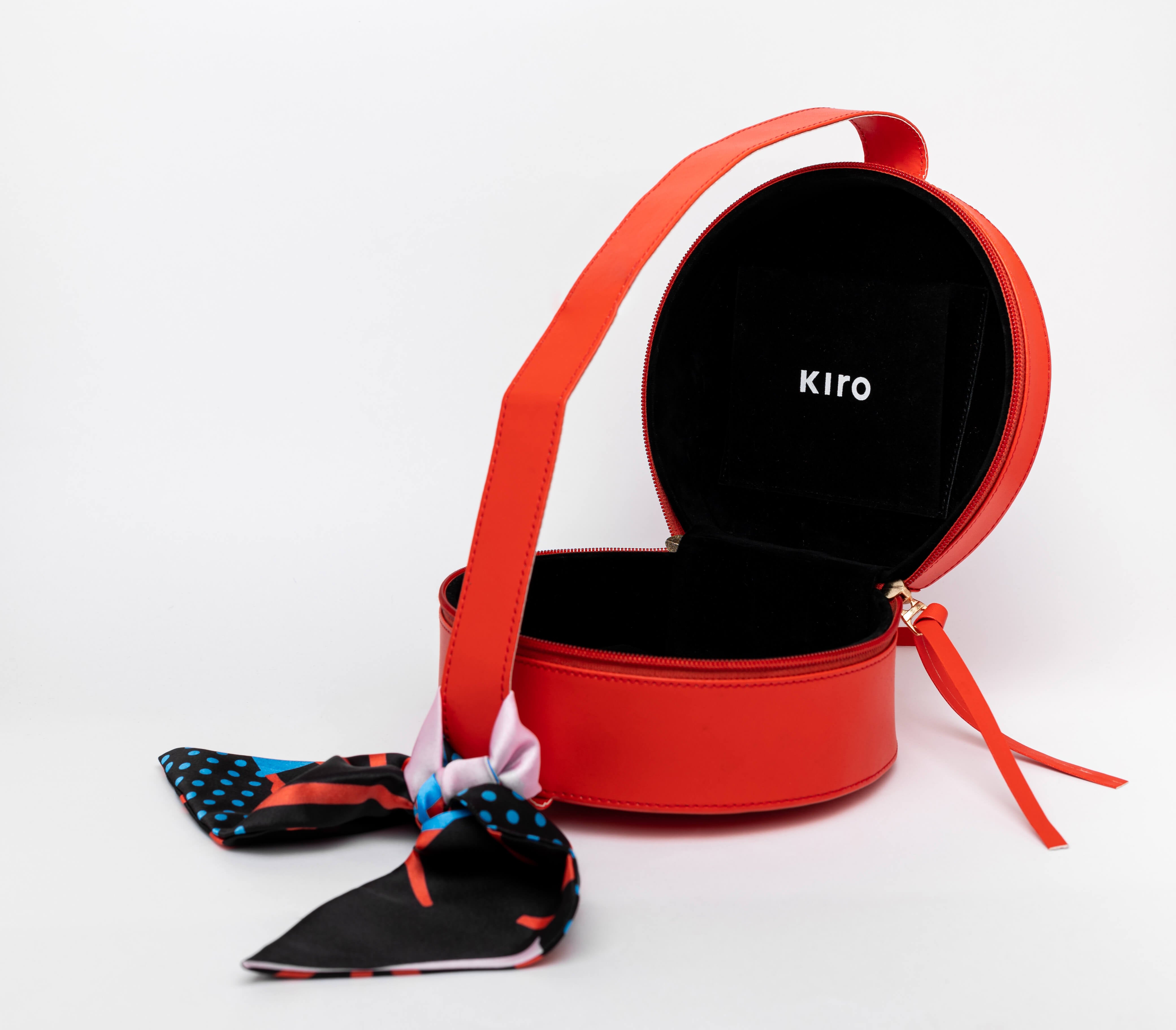 Kiro Vegan Leather Bag - Red shade  Red