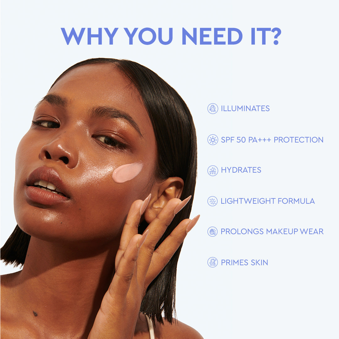 Oh My Glow! Illuminating Moisturiser with SPF 50 PA+++ - Pink HaloPink Halo